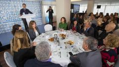 Desayuno informativo de Feijoo con colectivos sociales, empresarios y militantes del PP