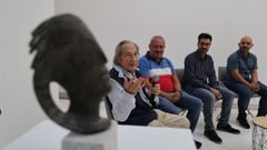 Manuel Bucios, creador de la Calpurnia del OUFF, en la presentacin en el Centro Cultural Marcos Valcrcel.