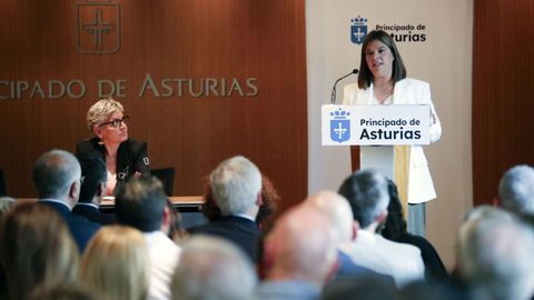 La vicepresidenta y presidenta en funciones del Principado, Gimena Llamedo