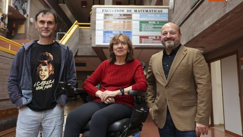 EQUIPO DE LUXO. Jorge Mira, Elena Vázquez e Manuel Gago serán os poñentes do Foro de Divulgación que se celebra o martes ás 12 horas no auditorio da Facultade de Ciencias da Comunicación