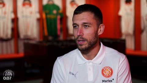 Rub�n Blanco se convert�a este martes en futbolista del Girona.