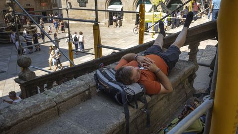 Las im�genes de un domingo de calor extremo en Galicia