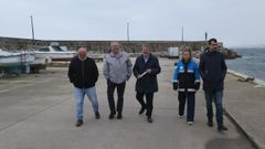 Visita del presidente de Portos de Galicia al muelle de Cai�n