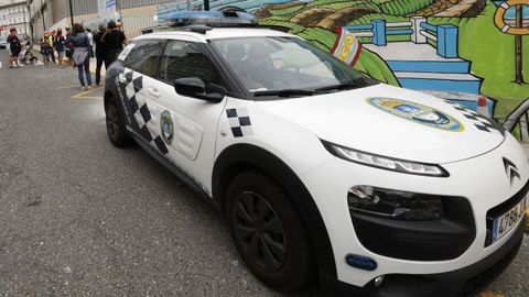 Coche de la Policía Local de Foz, en una imagen de archivo