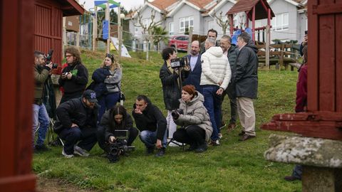 Rodaje del anuncio de Turespaa en el conjunto de hrreos de A Merca