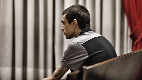 Ismael P. M. en el banquillo de acusados de la Audiencia Provincial de Ourense