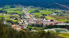 Foto del casco urbano de Vimianzo.