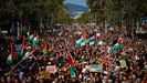 Manifestación en apoyo a Gaza en Barcelona