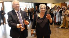 Llegada de Canosa al homenaje