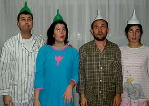David, Sara, Juan e Inés, de la Agrupación Teatral Mariñán de Betanzos