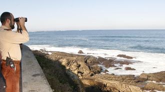 Imagen de archivo de vigilancia en las costas de Baiona para luchar contra el furtivismo