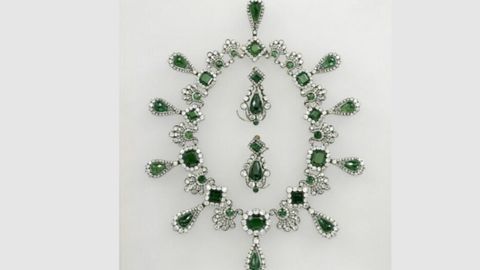 Collar de esmeraldas del conjunto de Marie-Louise