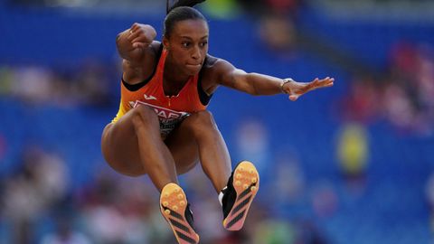 Ana Peleteiro, en la clasificacin de triple salto