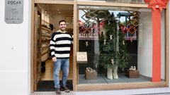 El escaparate interactivo y con movimietno de la tienda Zocas, de Carballo, esta Navidad