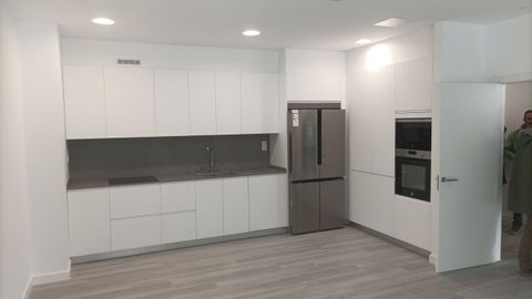 Cocina del nuevo parque de bomberos de Arteixo.