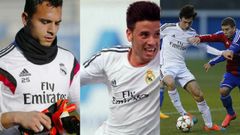 Alfonso, Javi Mu�oz y Borja S�nchez en su etapa en el Madrid