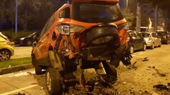 Uno de los veh�culos da�ados en el accidente