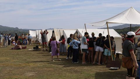 Recreacin de la vida en el yacimiento Aquis Querquennis de Bande