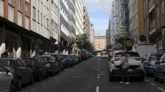 En una imagen de archivo, la compostelana calle Santiago de Chile