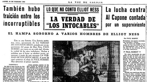 El 24 de febrero de 1966 La Voz publica el primer cap�tulo de la novela escrita por el intocable Paul Robsky