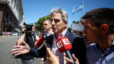 El ministro de Econom�a argentino, Luis �Toto� Caputo, el lunes en Buenos Aires.