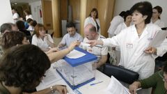 Imagen de archivo de unas elecciones anteriores del Sergas