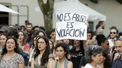 Imagen de archivo de una concentraci�n en Santiago contra la sentencia de la Manada
