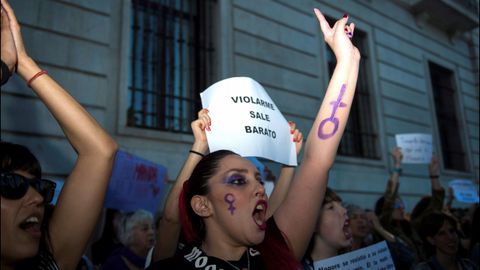 Manifestaci�n en Santander contra la excarcelaci�n de La Manada