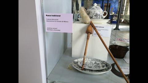 Una rueca tradicional asturiana