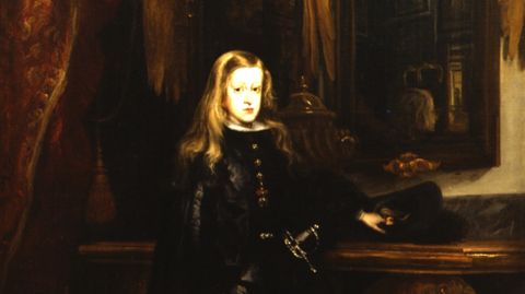 Detalle del retrato de Carlos II a la edad de diez aos de Carreo de Miranda