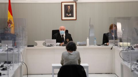 La exdirigente etarra Soledad Iparraguirre durante su juicio en la Audiencia Nacional