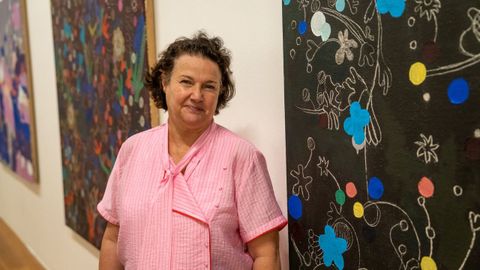 Alejandra Icaza, en la inauguraci&oacute;n de su exposici&oacute;n  Circus  en el Museo de Arte Contempor&aacute;neo de Vigo, Marco