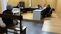 El acusado, durante el juicio en Ourense