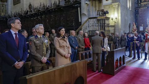 Actos de la Guardia Real en Lugo: misa en la Catedral