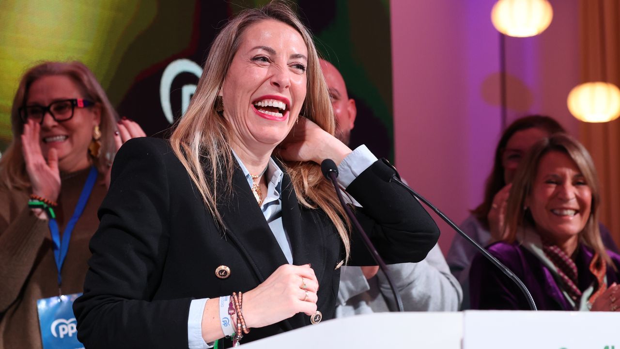 María Guardiola tras conocer su victoria electoral en Extremadura: «Hablo con todo el mundo, siempre lo he hecho»