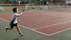 David Cao, ganador en Vilagarc�a, en una imagen de su etapa benjam�n