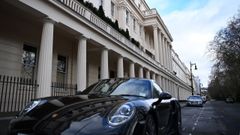 Eaton Square, tambi�n conocida como la plaza Roja por los residentes rusos en Londres.