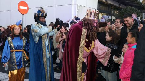 Cabalgata de Reyes Magos en Ribeira.
