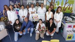 Acto de fin de curso de la Neuroescuela del HULA con los profesionales implicados y las familias.