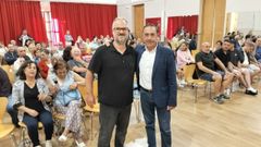 �liver Escobar con el alcalde, Demetrio Salgueiro