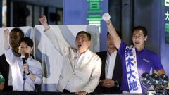 Shigeru Ishiba, actual primer ministro japons, tras un discurso.