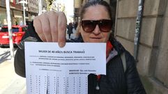 Vero, en Pontevedra, la ciudad a la que lleg� en diciembre y donde est� buscando trabajo en sectores muy distintos, ya que tiene una amplia experiencia laboral.