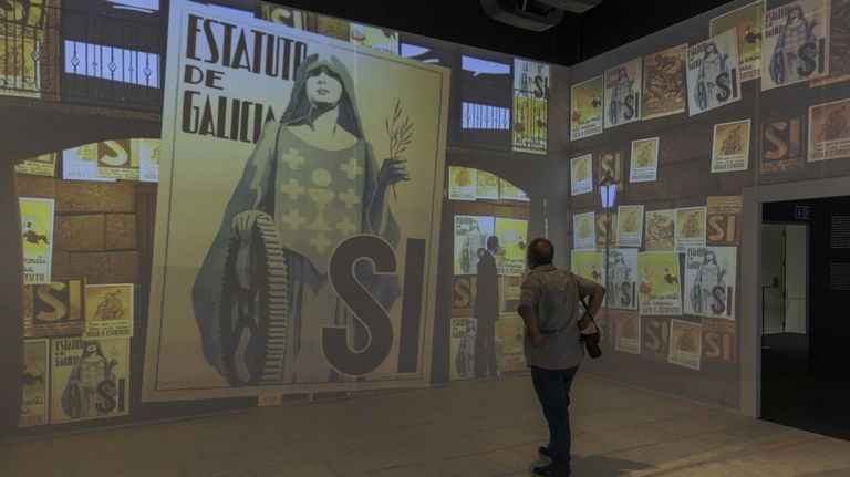 A mostra sobre Castelao no Gai�s emprega arte dixital