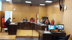 El acusado compareció en el juicio por videoconferencia desde la cárcel