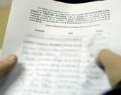 Carta con firmas recabadas.