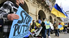 Manifestacin en apoyo a Ucrania en Lugo