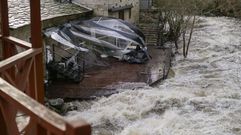 Subida del cauce del r�o Arenteiro en O Carballi�o