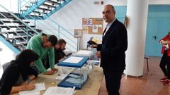 Jos� David Pita, en las votaciones de hace cuatro a�os, cuando fue candidato del PSOE en Nar�n