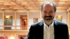 Juan Villoro, en el Hotel de la Reconquista de Oviedo