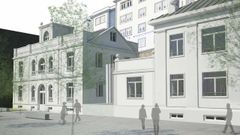 Recreaci�n de c�mo quedar� la sede del Puerto de Ferrol despu�s de la reforma